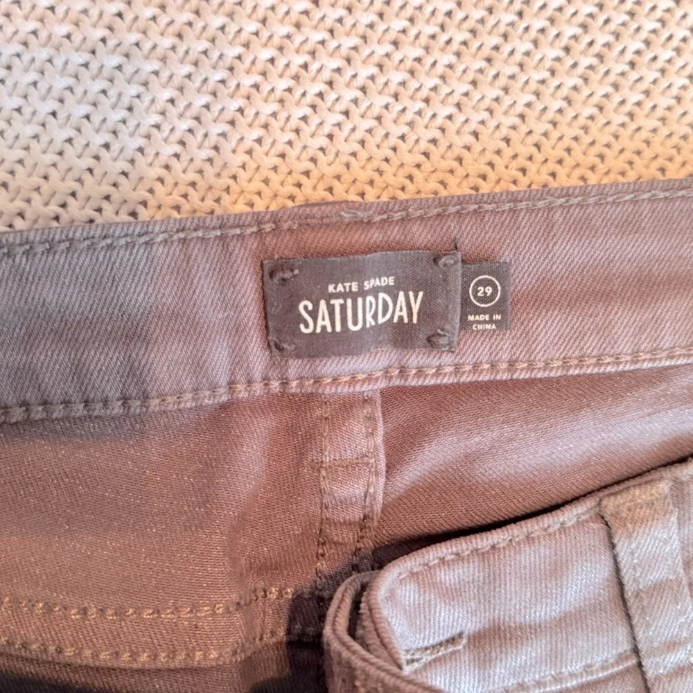 KATE SPADE SATURDAY Grey Skinny Straight Leg Jeans w Stretch